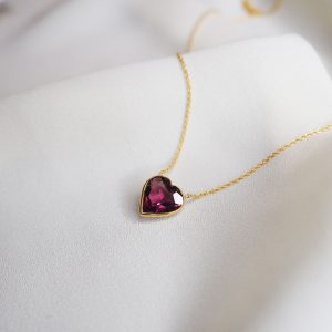 Tourmaline Heart Necklace