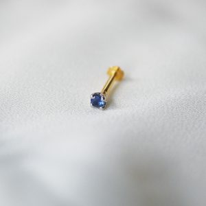Tiny Sapphire Nose Pin