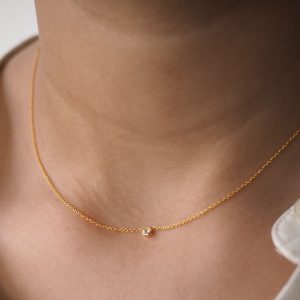 Round Diamond Necklace