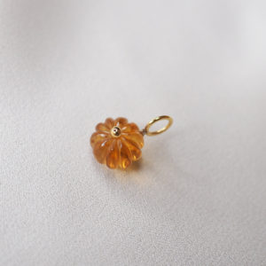 Carved Citrine Pendant