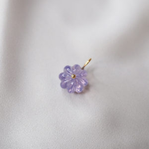Carved Lavender Quartz Pendant