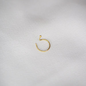 Tiny Gold Nose Pin | 18KT Gold