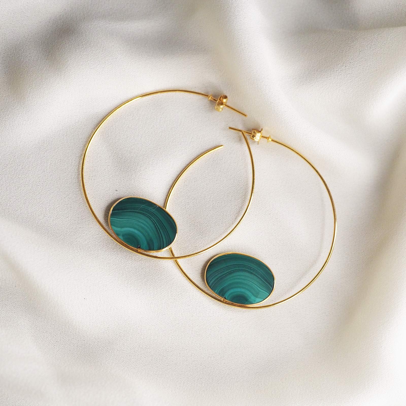Malachite hoops on sale