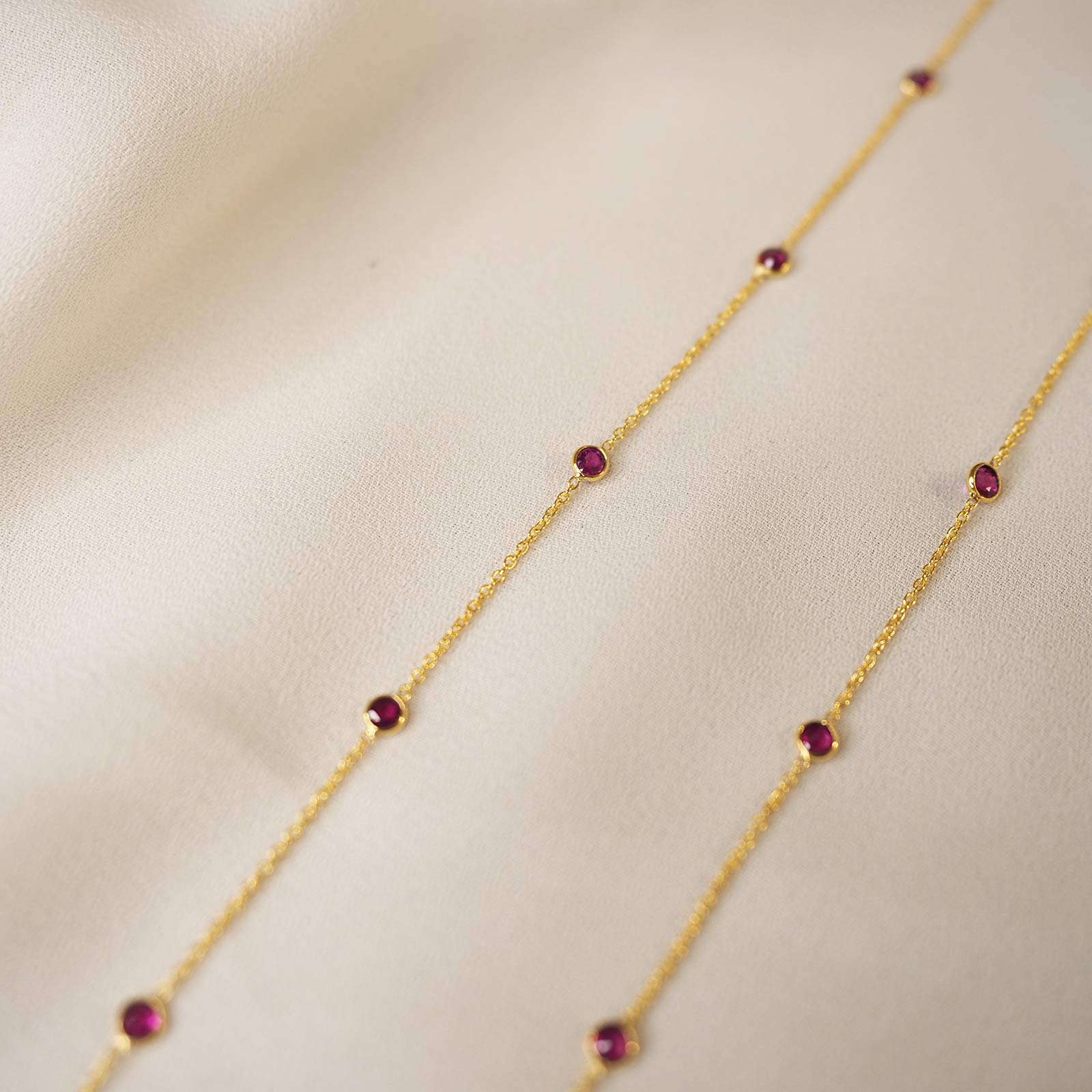 Ruby Low Tide Chain Necklace - Image 4