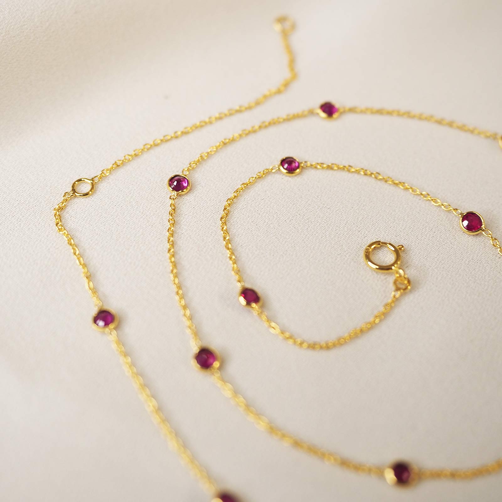 Ruby Low Tide Chain Necklace - Image 6