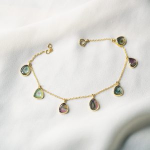 Kassia Watermelon Tourmaline Bracelet