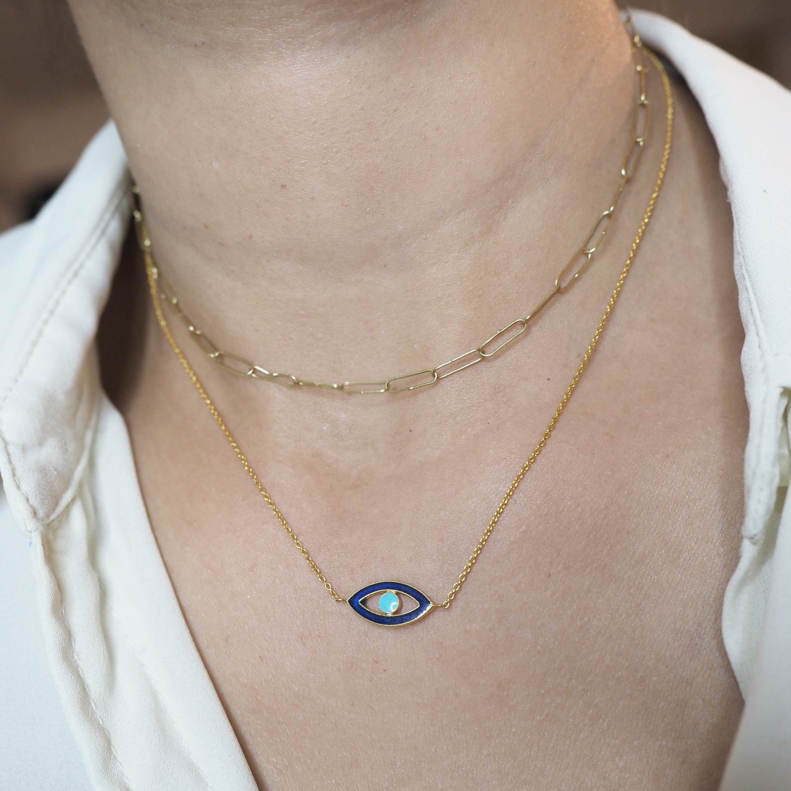 Evil Eye Statement Necklace – EDGE of EMBER