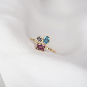 Technicolour Tourmaline Ring