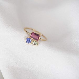 Technicolour Tourmaline Ring