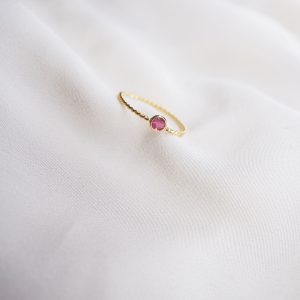 Tourmaline Twisty Ring