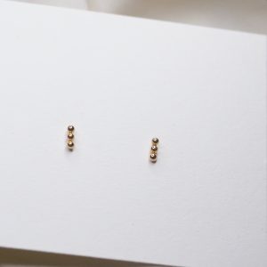 Tiny Dotted Line Studs