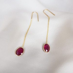 Vino Ruby Earrings
